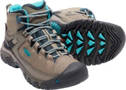'Keen Outdoor' Women's Targhee EXP WP Mid Hiker - Brindle / Blue Coral -Footwear Fusion Shop 1017737 PPS large 1024x1024@2x