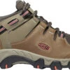 'Keen Outdoor' Women's Steens WP Leather Low Hiker - Timberwolf / Coral