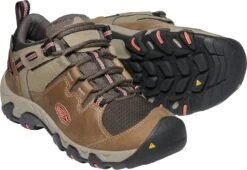 'Keen Outdoor' Women's Steens WP Leather Low Hiker - Timberwolf / Coral -Footwear Fusion Shop 1022336 PPS large 1024x1024@2x