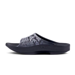 'OOFOS' Women's OOahh Slide Limited Edition - Black / Snake -Footwear Fusion Shop 1103SNAKE shot4 1024x1024@2x