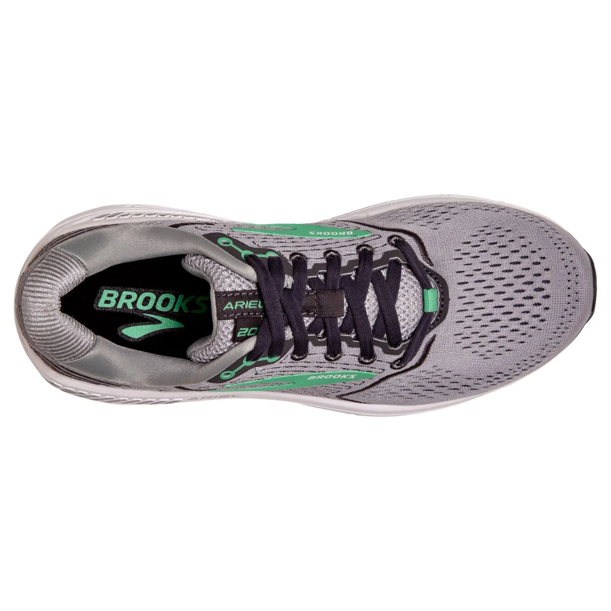 'Brooks' Women's Ariel 20 - Alloy / Blackened Pearl / Green 3 'Brooks' Women's Ariel 20 - Alloy / Blackened Pearl / Green - Image 3