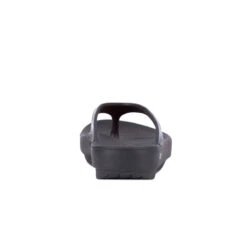 'OOFOS' Women's OOlala Thong - Black Patent -Footwear Fusion Shop 1400BLK 5 1024x1024@2x