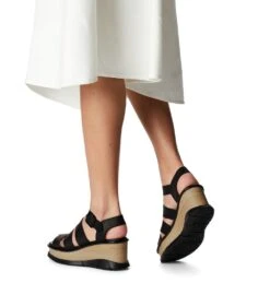 'Sorel' Women's Joanie III Ankle Strap Sandal - Black / Black -Footwear Fusion Shop 1986391 010 a9 presetHigh Res JPEG 300DPI 1024x1024@2x