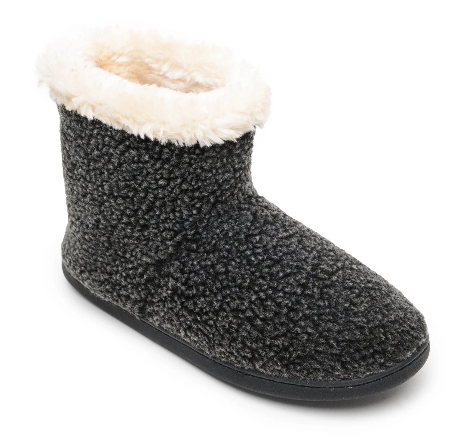 'Minnetonka' Women's Betty Slipper - Charcoal 1 'Minnetonka' Women's Betty Slipper - Charcoal