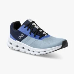 'On Running' Women's Cloudrunner - Chambray / Midnight -Footwear Fusion Shop 46.99018 cloudrunner ss22 chambray midnight w g6 1024x1024@2x