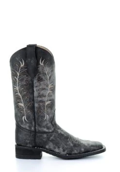 'Corral' Women's 12" Embroidered Western - Black / Sand -Footwear Fusion Shop 5356 3 1024x1024@2x