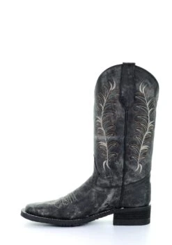 'Corral' Women's 12" Embroidered Western - Black / Sand -Footwear Fusion Shop 5356 6 1024x1024@2x