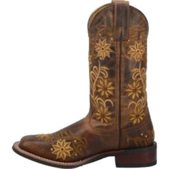 'Laredo' Women's 11" Secret Garden Western Square Toe - Brown 11 'Laredo' Women's 11" Secret Garden Western Square Toe - Brown -Footwear Fusion Shop 5822 3 1024x1024@2x