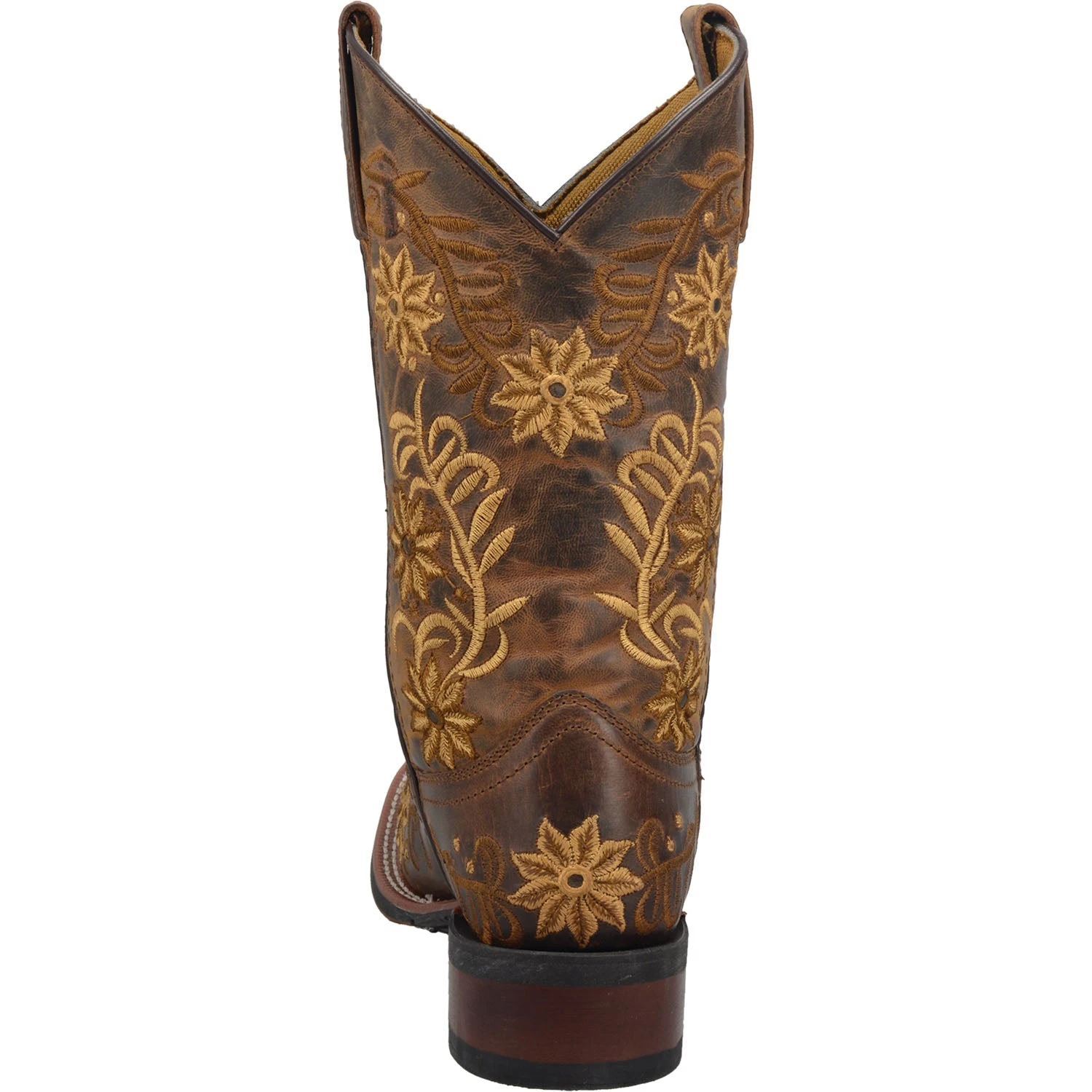 'Laredo' Women's 11" Secret Garden Western Square Toe - Brown 5 'Laredo' Women's 11" Secret Garden Western Square Toe - Brown - Image 5
