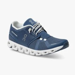 'On Running' Women's Cloud 5 - Denim / White -Footwear Fusion Shop 59.98901 cloud 5 ss22 denim white w g6 1024x1024@2x
