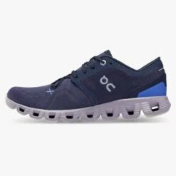 'On Running' Women's Cloud X 3 - Midnight / Heron -Footwear Fusion Shop 60.98689 cloud x 3 fw22 midnight heron w g4 1024x1024@2x