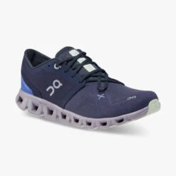 'On Running' Women's Cloud X 3 - Midnight / Heron -Footwear Fusion Shop 60.98689 cloud x 3 fw22 midnight heron w g6 1024x1024@2x