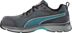 'Puma' Women's Fuse Knit Motion Protect EH Low Comp Toe - Grey / Turquoise -Footwear Fusion Shop 643905 FUSE KNIT BLUE WNS LOW left 1024x1024@2x