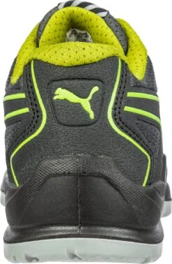 'Puma' Women's Fuse TC Low ESD Steel Toe - Black / Lime Green -Footwear Fusion Shop 644105 FUSE TC GREEN WNS LOW 205 back 1024x1024@2x