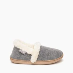 'Minnetonka' Women's Dina Slipper - Grey -Footwear Fusion Shop 775x775 44005 2 1024x1024@2x