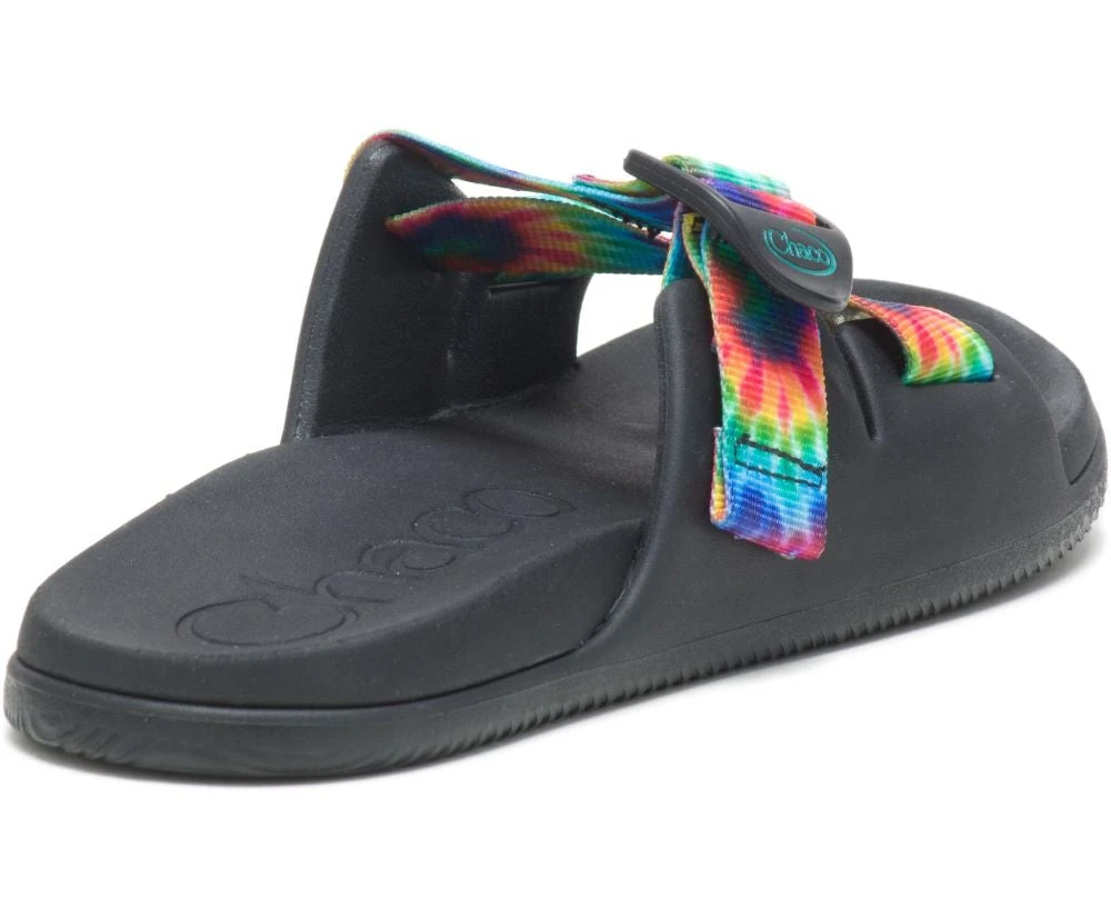 'Chaco' Women's Chillos Slide Sandal - Dark Tie Dye 4 'Chaco' Women's Chillos Slide Sandal - Dark Tie Dye - Image 4