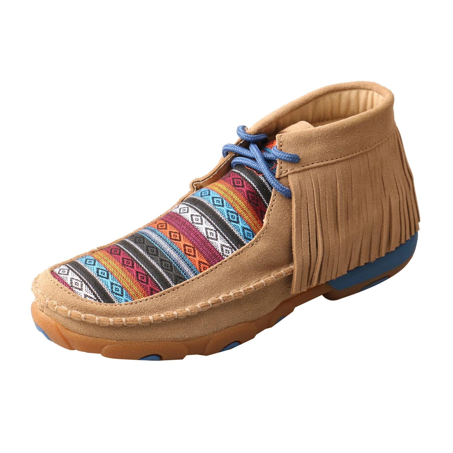 Driving Moccasin - Serape Fringe / Sand Suede 1 Driving Moccasin - Serape Fringe / Sand Suede