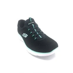 'Skechers' Women's Summits-Cool Classic - Black / Turquoise -Footwear Fusion Shop skecherssummits1 5695b439 f124 4e25 be73 278bc6b81bc7 1024x1024@2x